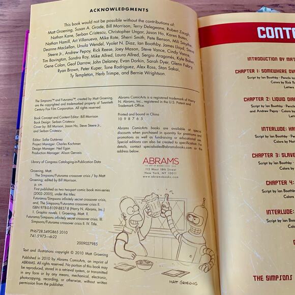 Simpsons Futurama Crossover Crisis Slipcase Bonus Reprint Comic Bongo 2010 - Picture 10 of 10